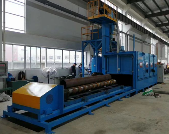 北辰喷砂机在管道除锈中的现场施工应用