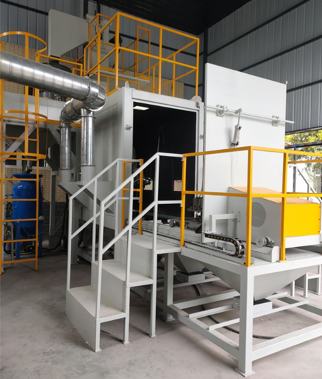 北辰全自动喷砂机 实现无人化高效生产