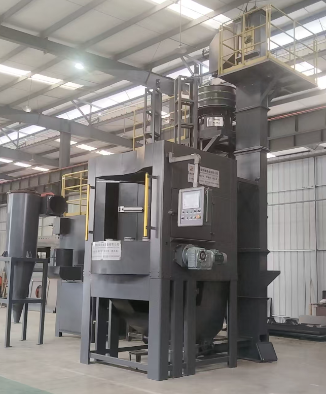 北辰转盘式喷砂机 提升圆形工件处理效率